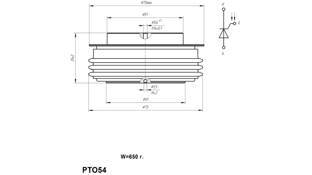 Тиристор ТФ353-630